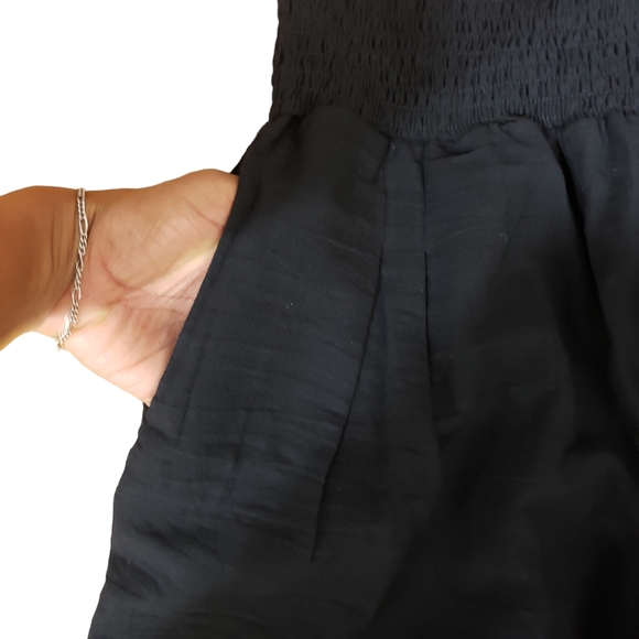 Wide Leg Cotton Linen Blend Palazo Pants - Picture 7 of 9